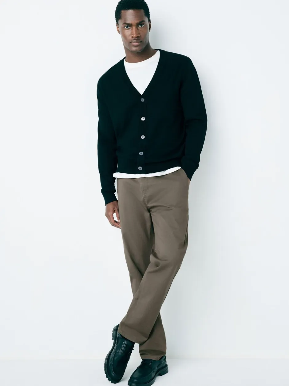 Broeken En Chino's|Next Lichtbruin - Slim Fit - Stretchy chino