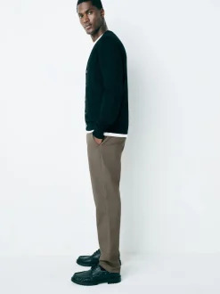 Broeken En Chino's|Next Lichtbruin - Slim Fit - Stretchy chino