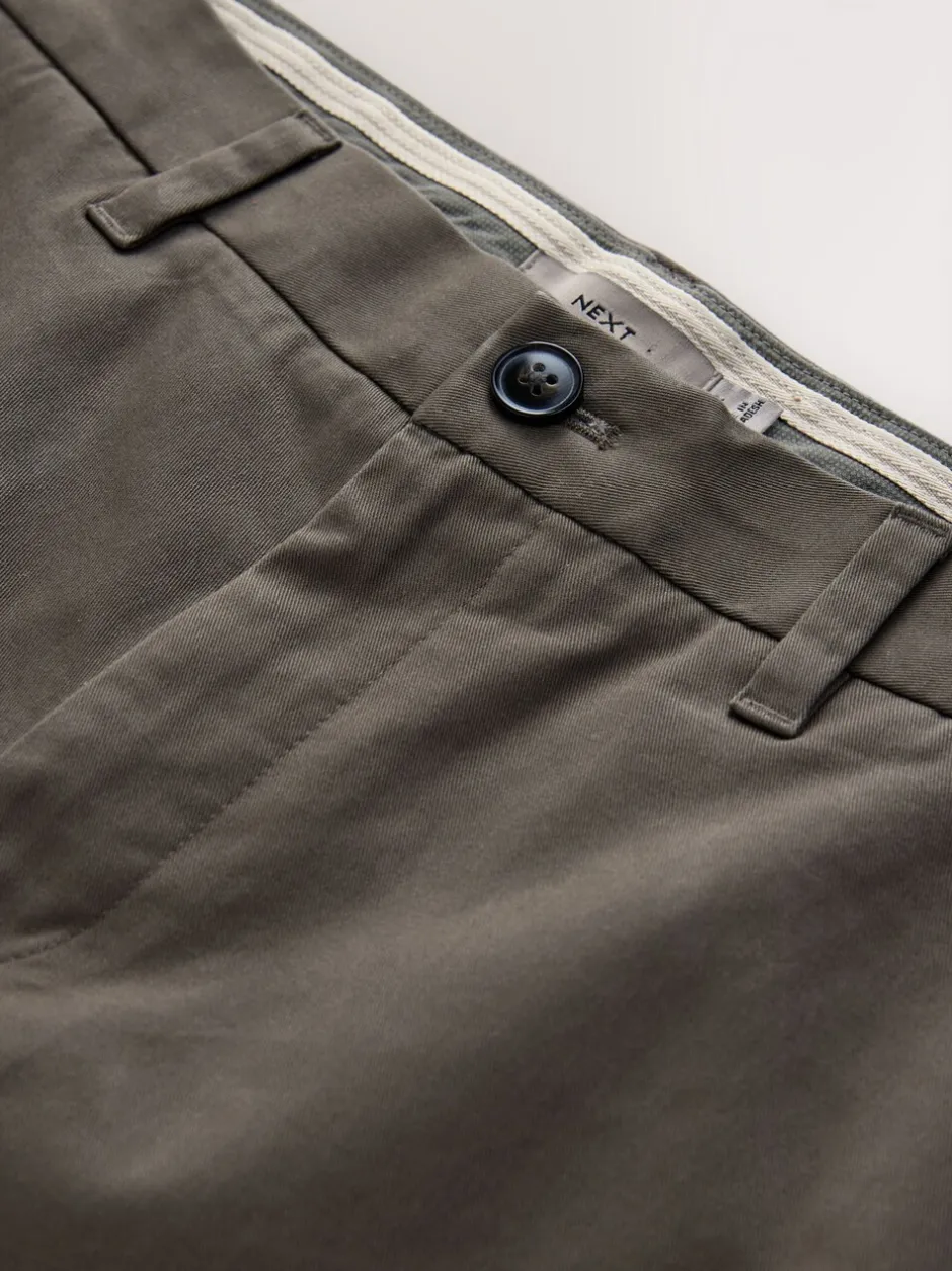 Broeken En Chino's|Next Lichtbruin - Slim Fit - Stretchy chino