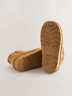 Pantoffels|Next - Slipper Ankle Boots Lichtbruin