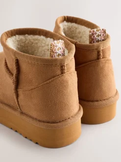 Pantoffels|Next - Slipper Ankle Boots Lichtbruin