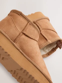 Pantoffels|Next - Slipper Ankle Boots Lichtbruin