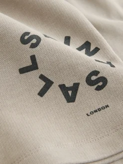 Shorts*smALLSAINTS - Tierra set van T-shirt en sweatshorts Lichtbruin