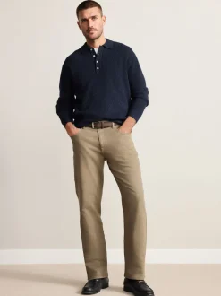 Jeans*Next - Straight fit - Signature jeans met ceintuur Lichtbruin