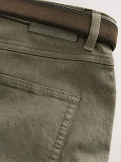 Jeans*Next - Straight fit - Signature jeans met ceintuur Lichtbruin