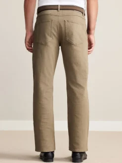 Jeans*Next - Straight fit - Signature jeans met ceintuur Lichtbruin