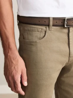 Jeans*Next - Straight fit - Signature jeans met ceintuur Lichtbruin