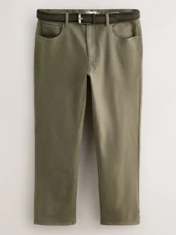 Jeans*Next - Straight fit - Signature jeans met ceintuur Lichtbruin