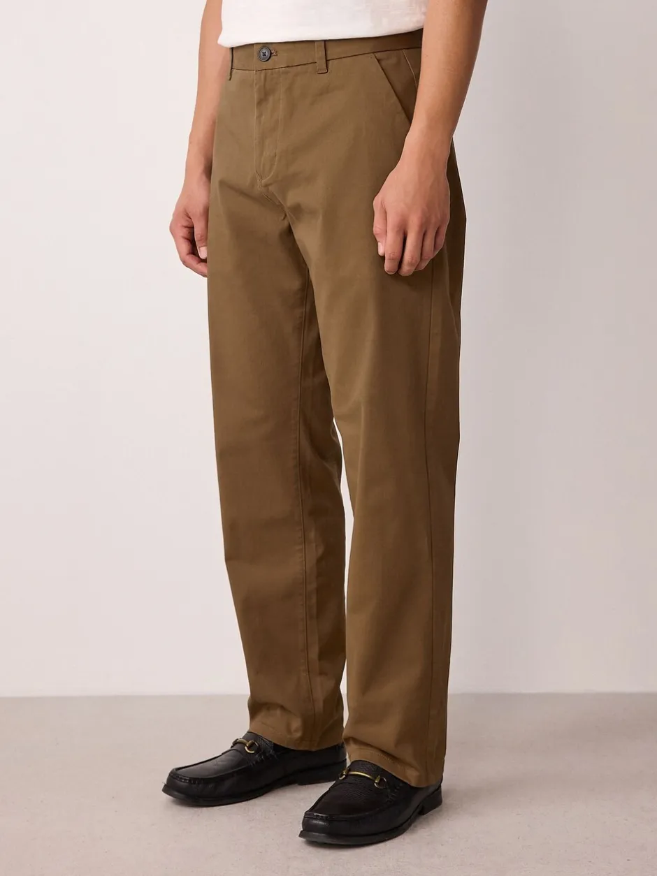 Broeken En Chino's|Next Lichtbruin - Straight fit - Stretchy chino