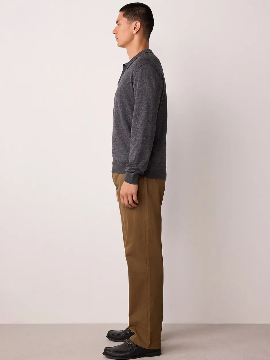 Broeken En Chino's|Next Lichtbruin - Straight fit - Stretchy chino