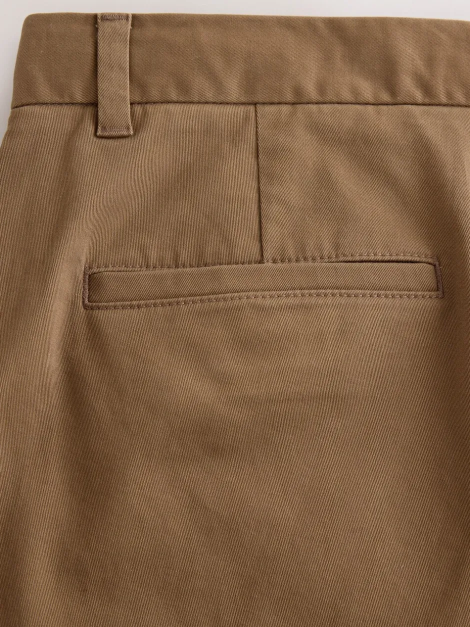 Broeken En Chino's|Next Lichtbruin - Straight fit - Stretchy chino