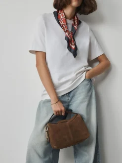 Tassen En Portemonnees*Next Lichtbruin - Suede Charm Cross-Body Bag
