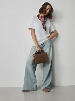 Tassen En Portemonnees*Next Lichtbruin - Suede Charm Cross-Body Bag