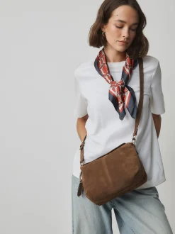 Tassen En Portemonnees*Next Lichtbruin - Suede Charm Cross-Body Bag
