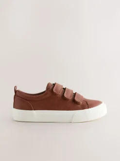 Sneakers*Next - Touch Fastening Slimme Casual Trainers Lichtbruin
