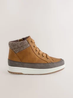 Boots*Next - Warm gevoerde hoge boots Lichtbruin