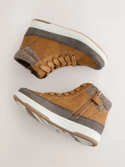 Boots*Next - Warm gevoerde hoge boots Lichtbruin