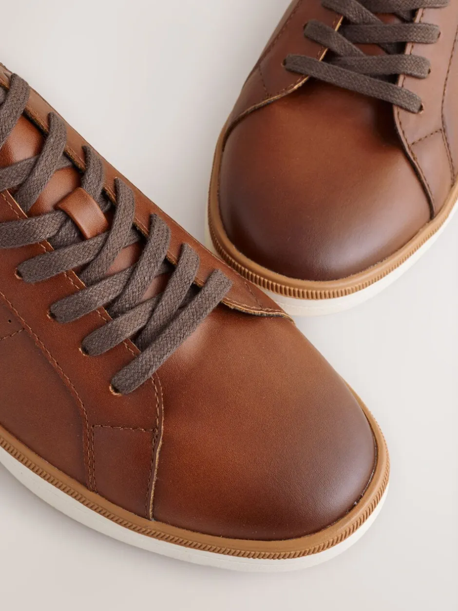 Schoenen*Next - Wedged Smart Casual Longline Trainers Lichtbruin