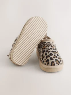 Pantoffels*Next - Shoot pantoffels Lichtbruin/dierenprint