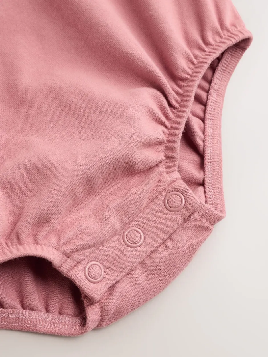 Tuinbroeken*Next - Baby Bodysuit met lange mouwen en bretelbroeken Set (0mnd-2jr) Lichtbruine luipaardprint
