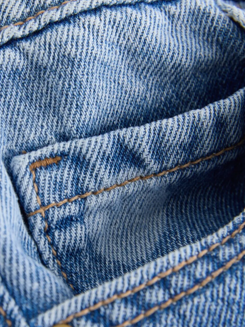 Jeans|Next Lichtgewassen Stippen - Barrel jeans (3-16jaar)