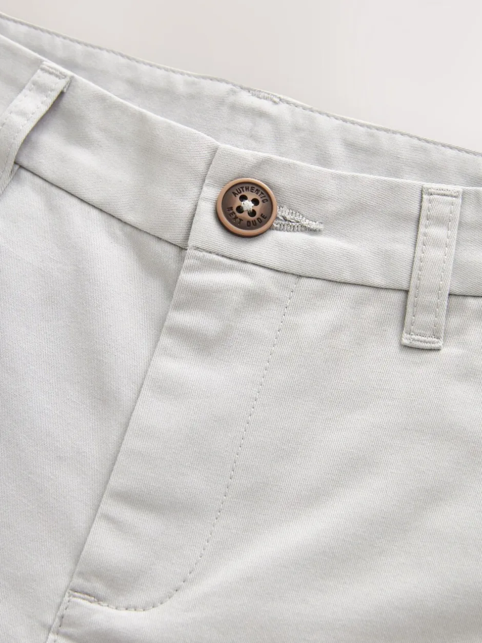 Shorts|Next Lichtgrijs - Chinoshort (3-16 jr)