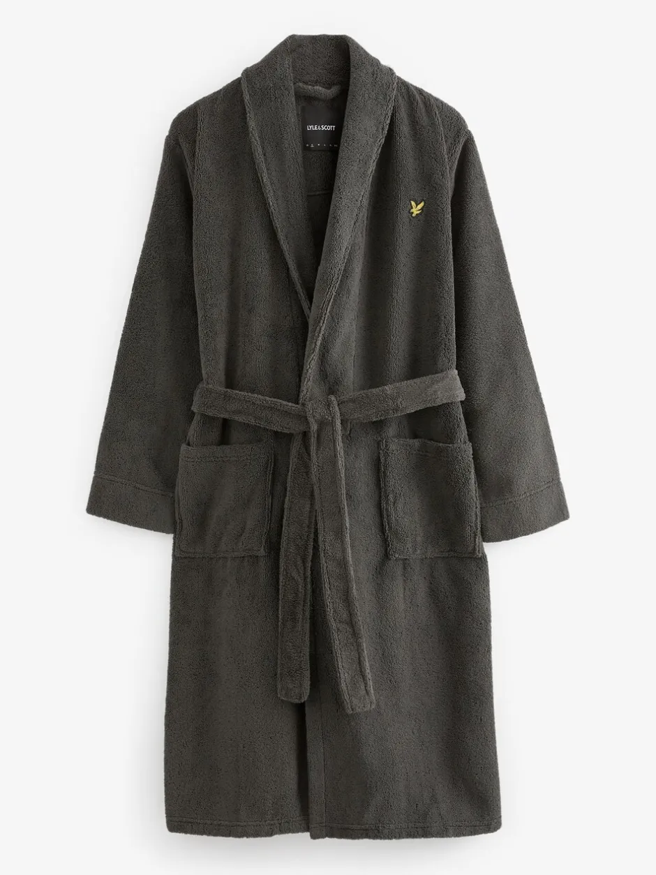 Kamerjassen En Badjassen|Lyle & Scott Lichtgrijs - kamerjas