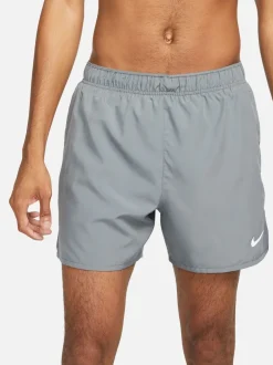 Shorts*Nike Lichtgrijs - Dri-FIT Challenger 5 Inch hardloopshorts met slipvoering