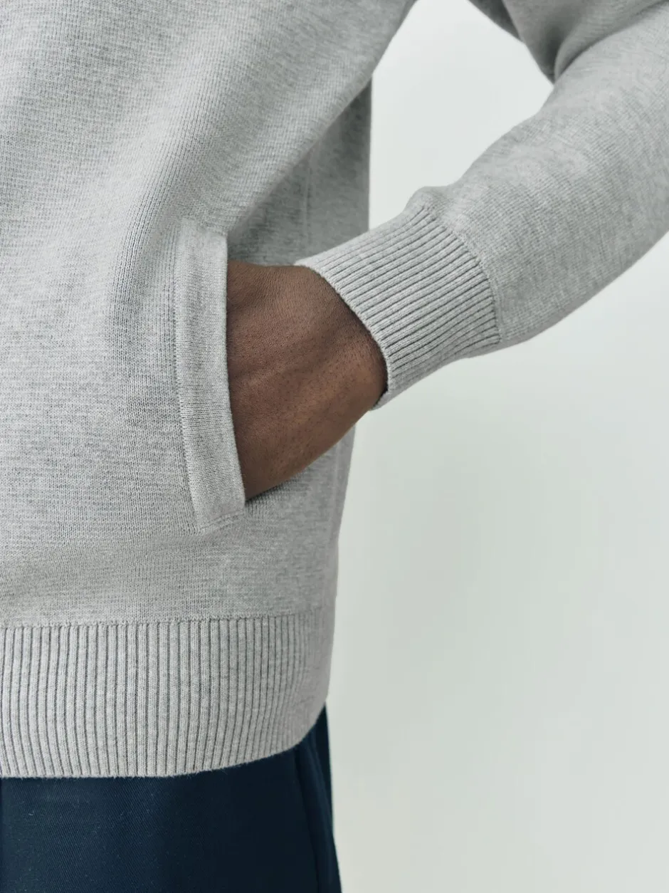Gebreide Kleding*Next - Regular Fit 100% Cotton Premium Zip-Through Cardigan Lichtgrijs