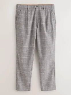 Formele Broek|Next - Signature Heritage Pleated Trousers Lichtgrijs