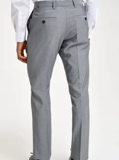 Formele Broek|Broeken En Chino's|Next Lichtgrijs - Slim Fit - Chique stretchy broek