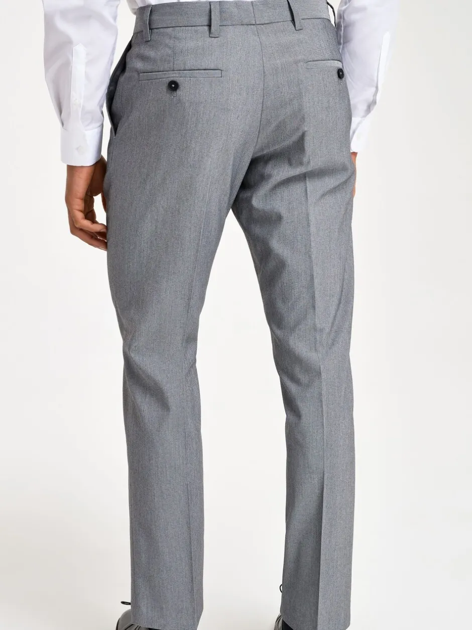Formele Broek|Broeken En Chino's|Next Lichtgrijs - Slim Fit - Chique stretchy broek