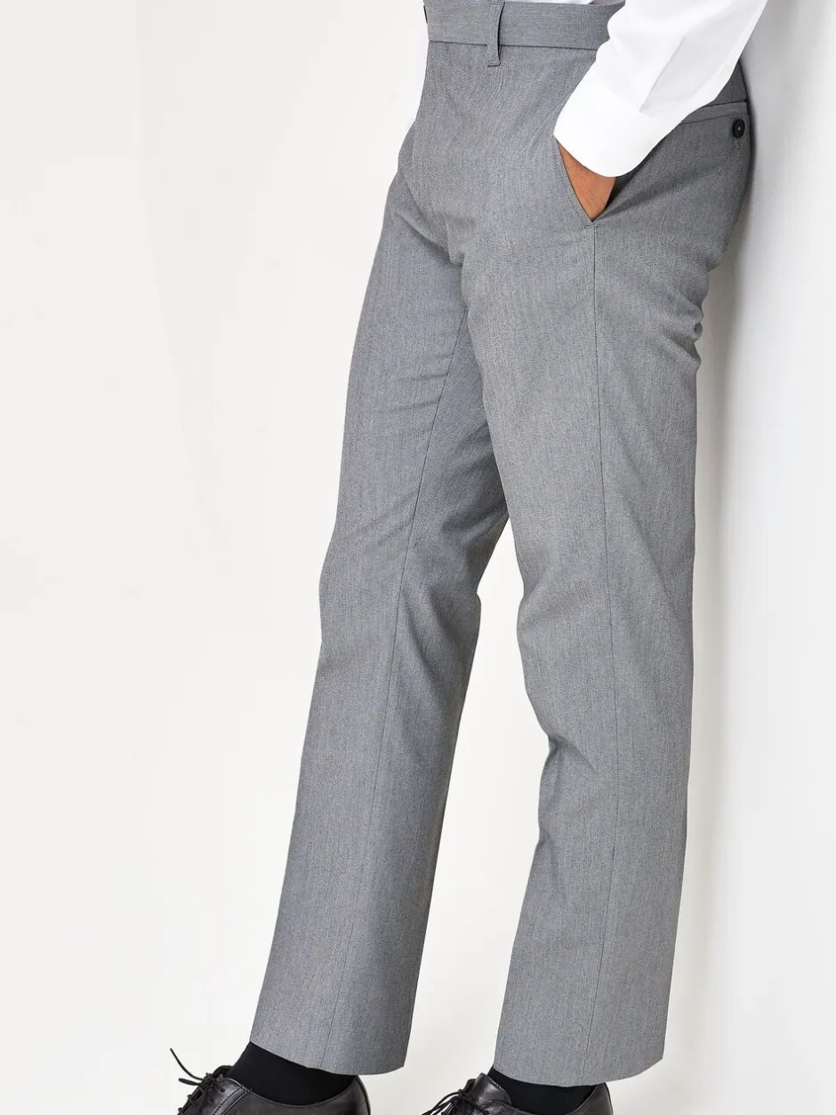 Formele Broek|Broeken En Chino's|Next Lichtgrijs - Slim Fit - Chique stretchy broek