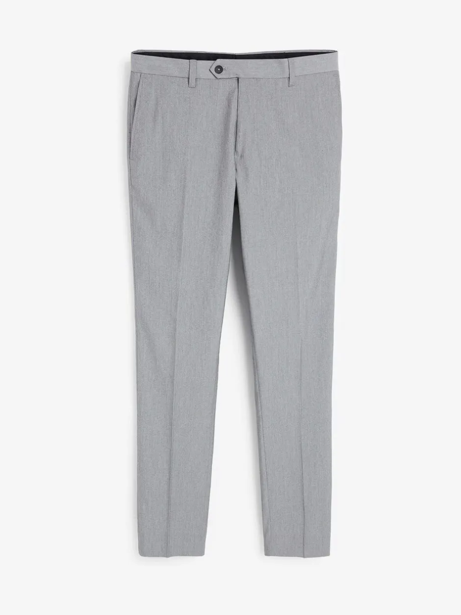 Formele Broek|Broeken En Chino's|Next Lichtgrijs - Slim Fit - Chique stretchy broek