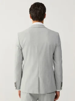 Blazers En Business-Jasjes|Pakken|Next - Slim Fit - Meegevend stretchkostuumjasje Lichtgrijs