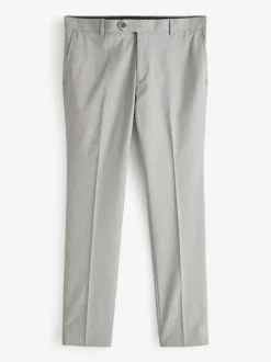 Formele Broek|Next - Strakke Pasvorm - Chique stretchy broek Lichtgrijs