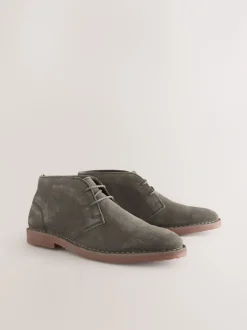 Boots*Next Lichtgrijs - Suède woestijnlaars