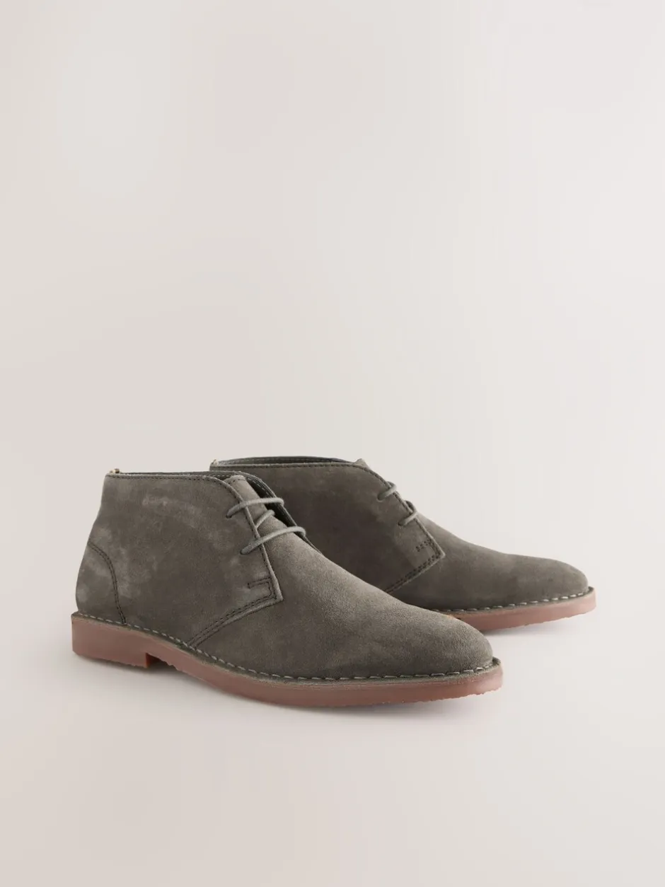 Boots*Next Lichtgrijs - Suède woestijnlaars