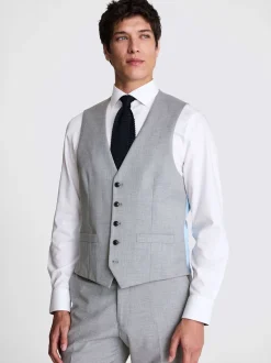 Vesten*MOSS - Tailored - Stretch Suit Waistcoat Lichtgrijs