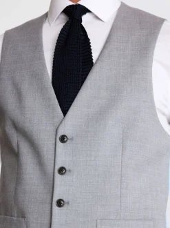 Vesten*MOSS - Tailored - Stretch Suit Waistcoat Lichtgrijs