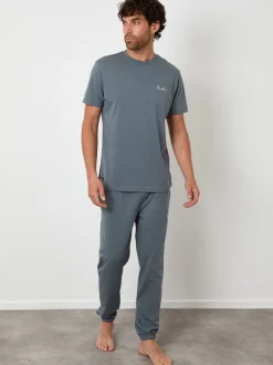 Pyjama's|Threadbare Lichtgrijs - pyjamaset