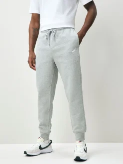 Joggingbroeken|Nike Lichtgrijs gemêleerd - Club fleece joggingbroek