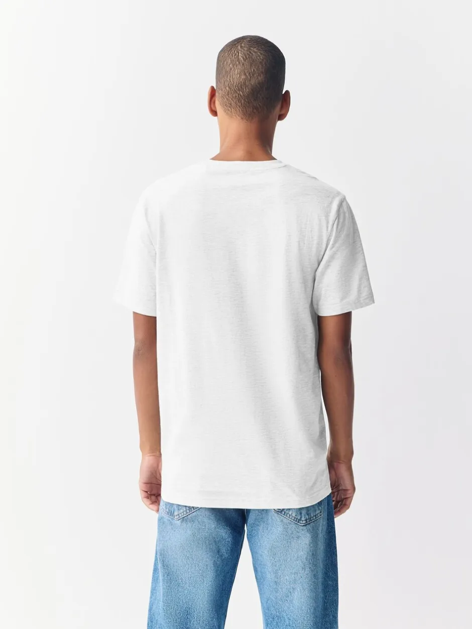 T-Shirts En Hemden|Next Lichtgrijs gemêleerd - Slim Fit - Essentieel katoenen T-shirt met ronde hals