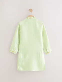 Kurtas*Next Lichtgroen geborduurd - Kurta (3mnd -16jr)