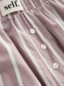 Pyjama's|Loungewear|self. - Pyjama met korte mouwen Lichtpaars