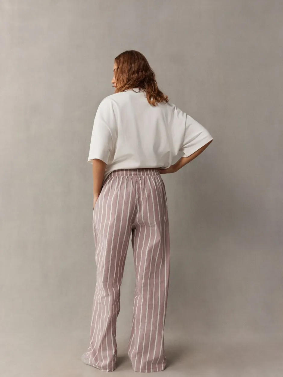 Pyjama's|Loungewear|self. - Pyjama met korte mouwen Lichtpaars