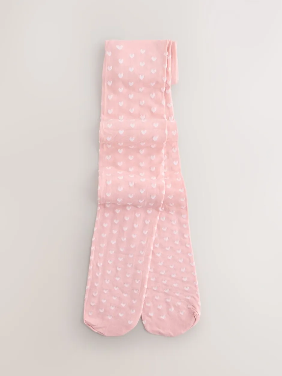 Sokken En Panty's*Next Lichtroze - 40 Denier Heart Tights