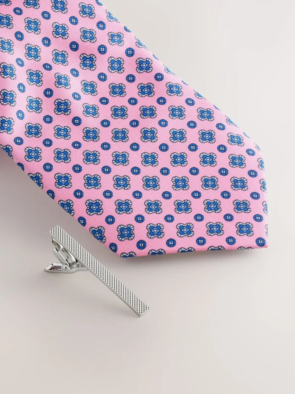 Stropdassen En Pochets*Next - Das met patroon Lichtroze