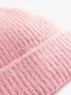 Mutsen, Handschoenen En Sjaals|Schoolkleding*Next Lichtroze - Fluffy beanie-muts (1-16jr)