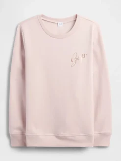 Sportkleding|Gap Lichtroze - - Relaxed sweatshirt met logo